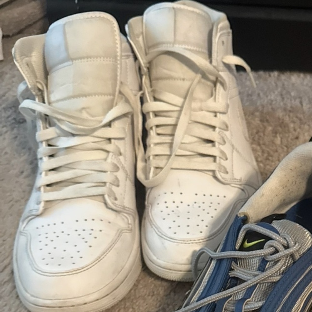 Jordan White High-Top Sneakers